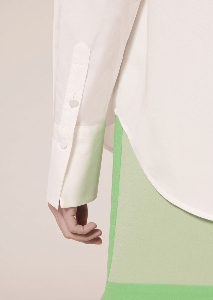 Clarence белая блуза из поплина Clarence белая блуза из поплина