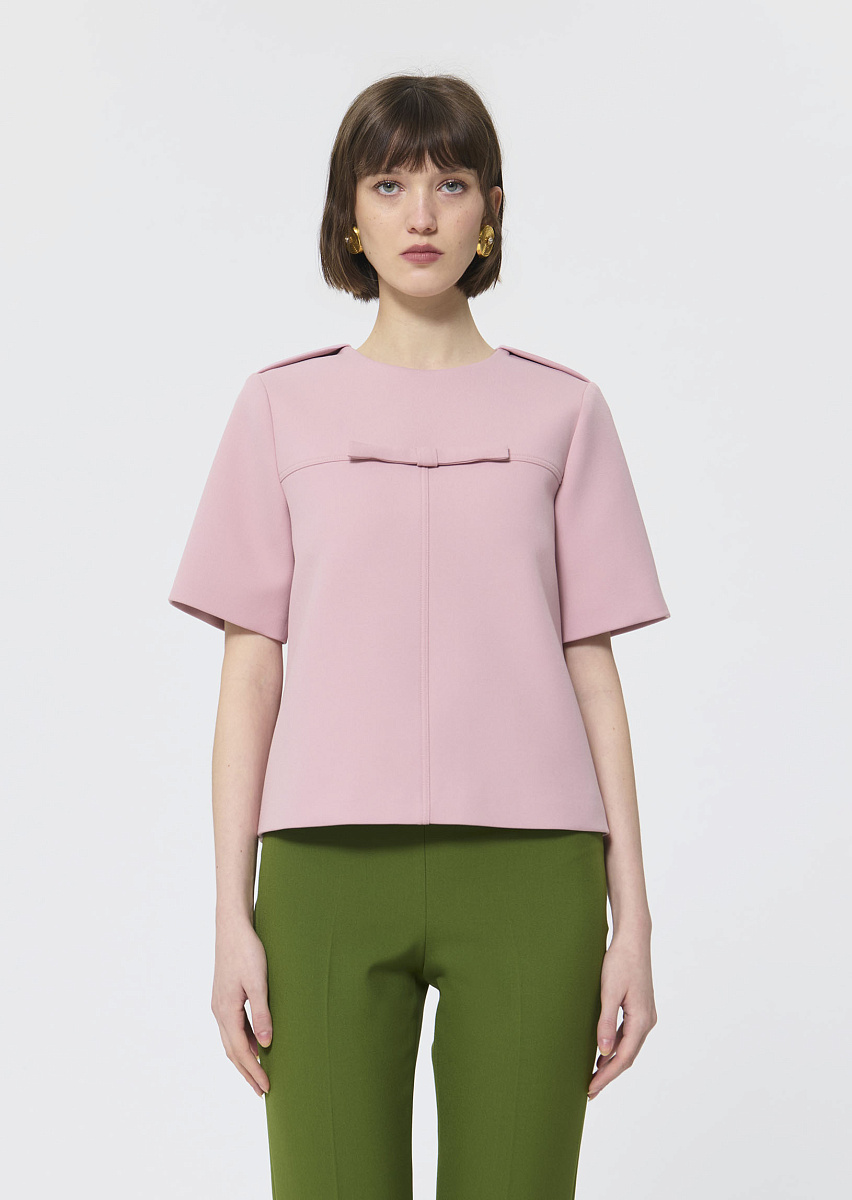 Tea пудрово-розовый топ