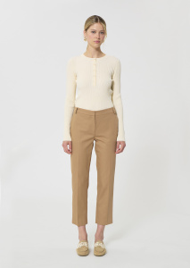 Polo бежевые брюки из хлопкового гарбардина