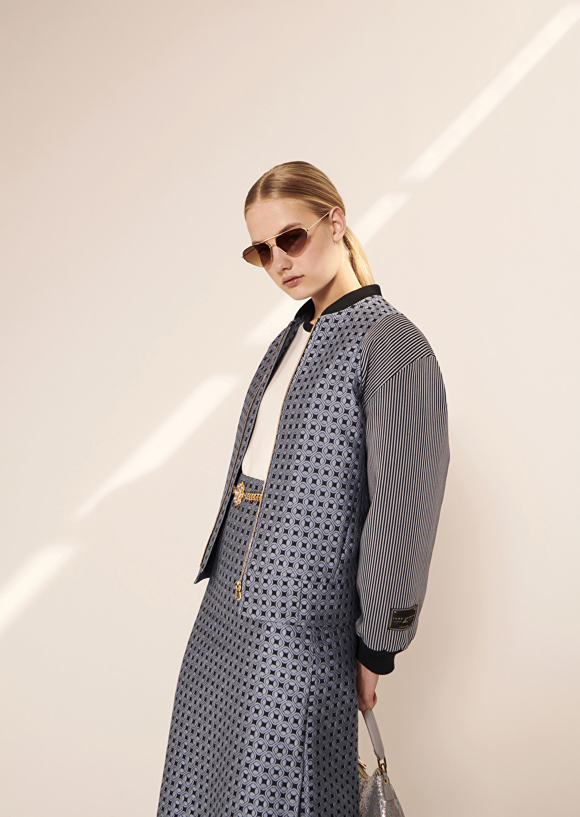 Valeska голубой жакет из жаккарда Valeska голубой жакет из жаккарда