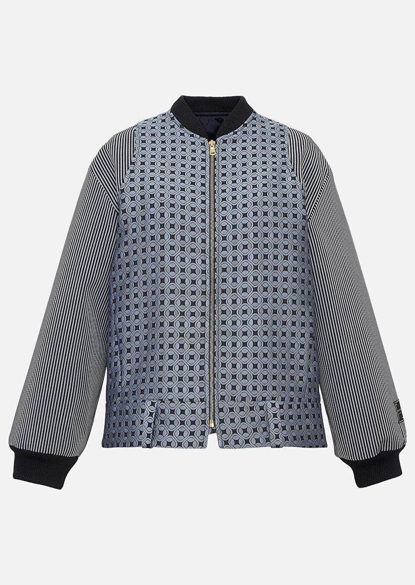 Valeska голубой жакет из жаккарда Valeska голубой жакет из жаккарда