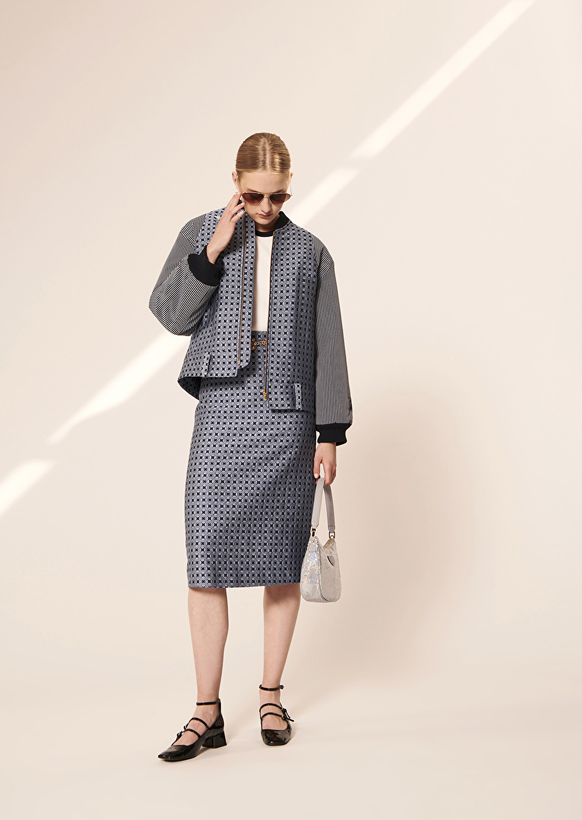 Valeska голубой жакет из жаккарда Valeska голубой жакет из жаккарда