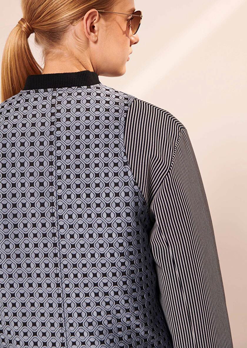 Valeska голубой жакет из жаккарда Valeska голубой жакет из жаккарда