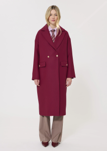 Milo пальто из шерсти гранатового цвета