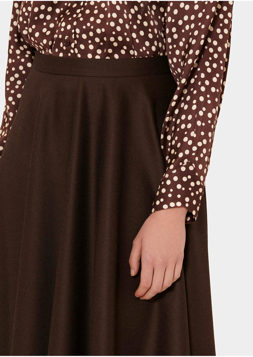 Jackie коричневая юбка из фланели Jackie коричневая юбка из фланели
