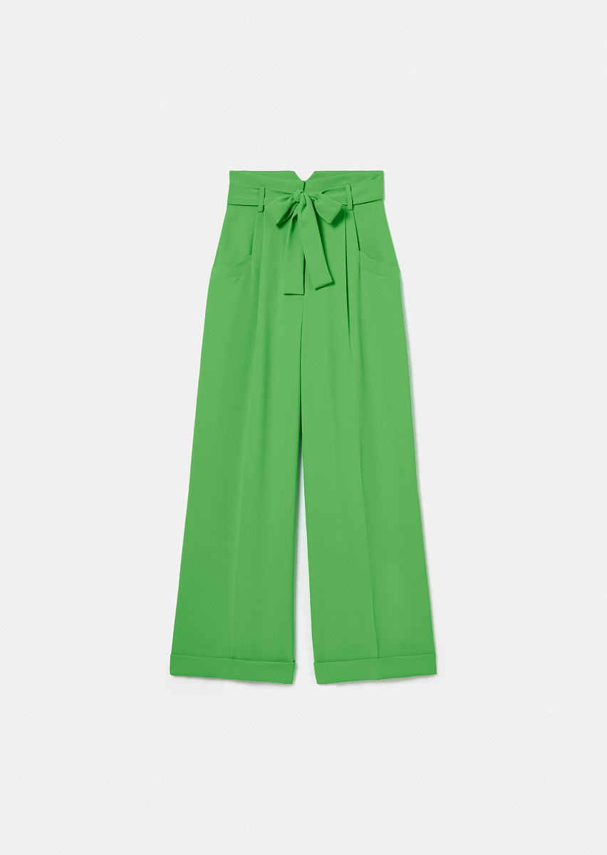 Pyla зеленые брюки из крепа