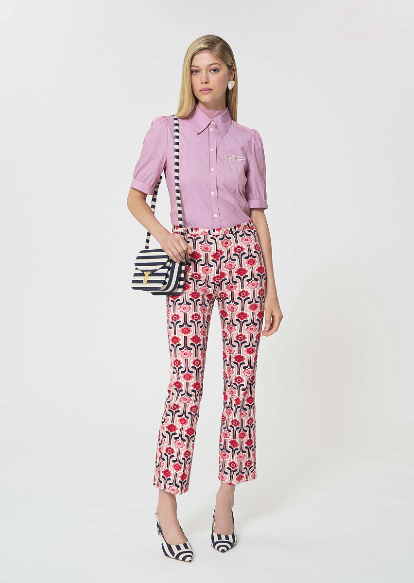 Celine розовая блуза в тонкую полоску Celine розовая блуза в тонкую полоску