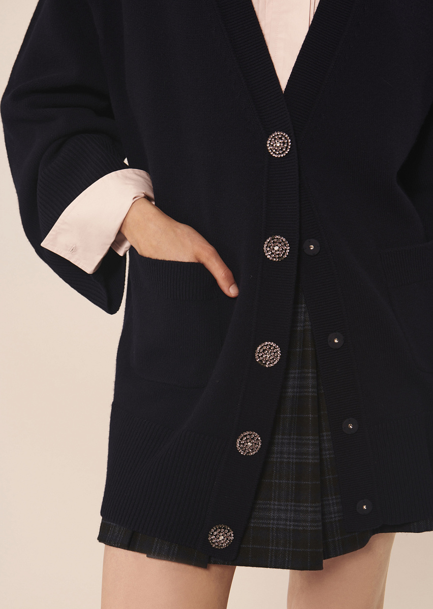 Ginger темно-синий кардиган из хлопка Ginger темно-синий кардиган из хлопка