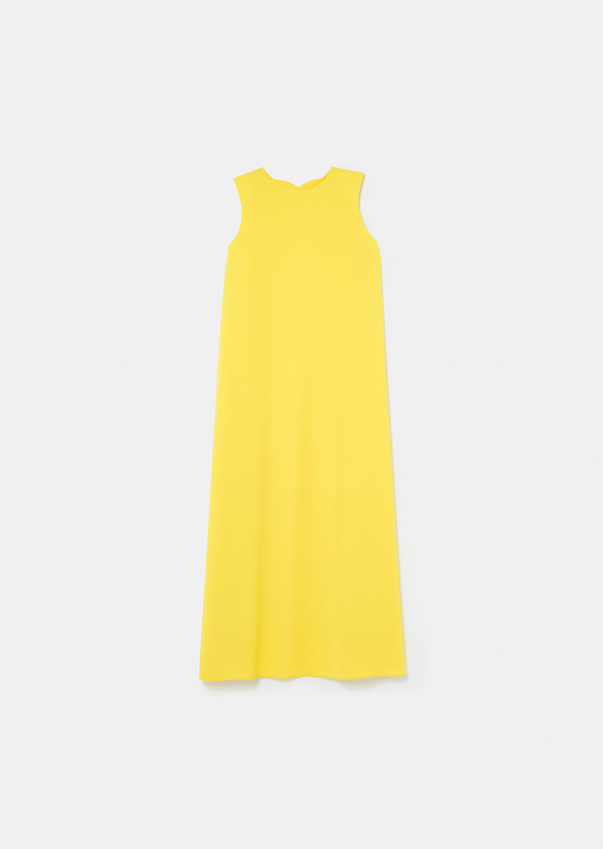 Roxy желтое платье из крепа