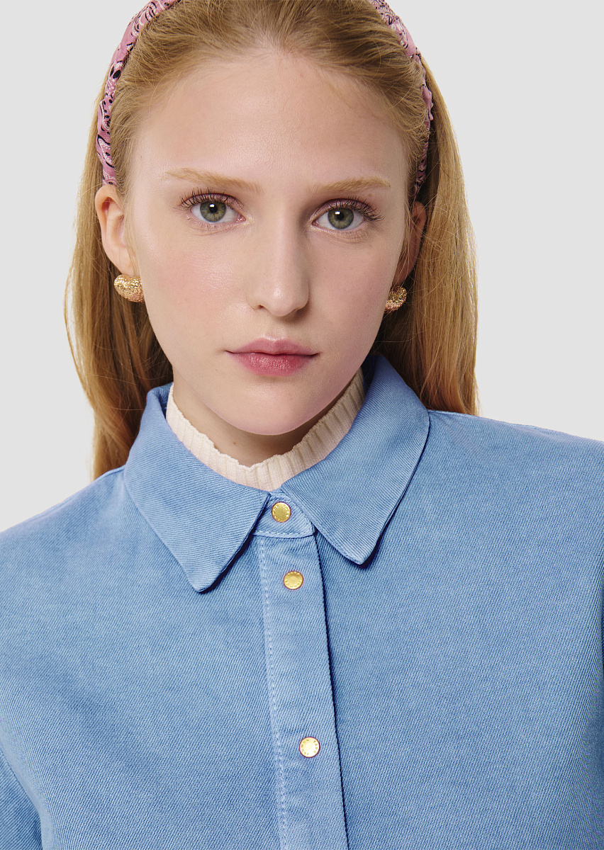 Camilia голубая рубашка из денима