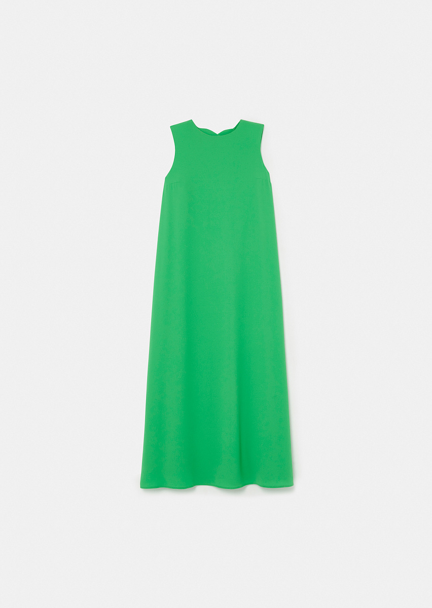 Roxy зеленое платье из крепа