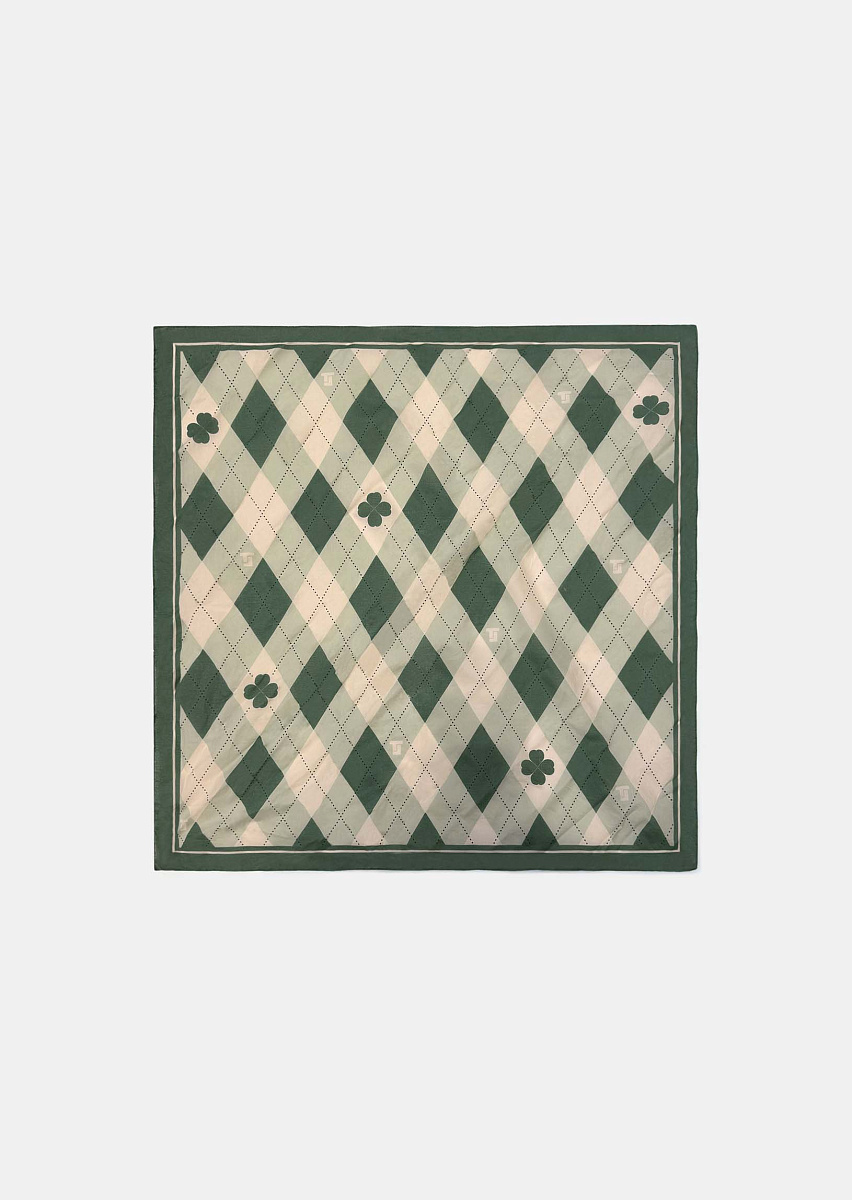 Ethan хлопковый платок с принтом в зеленом цвете Ethan хлопковый платок с принтом в зеленом цвете