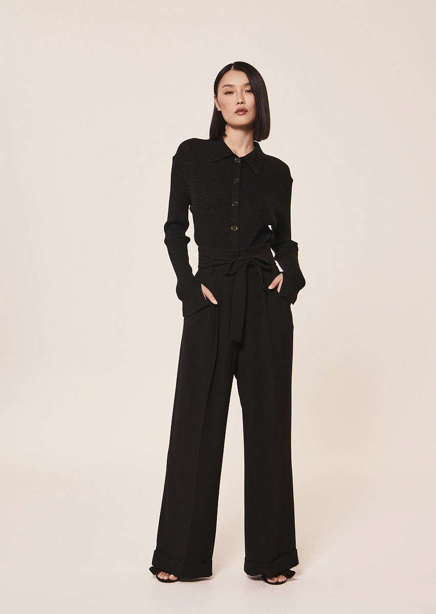 Pyla черные брюки из крепа Pyla черные брюки из крепа