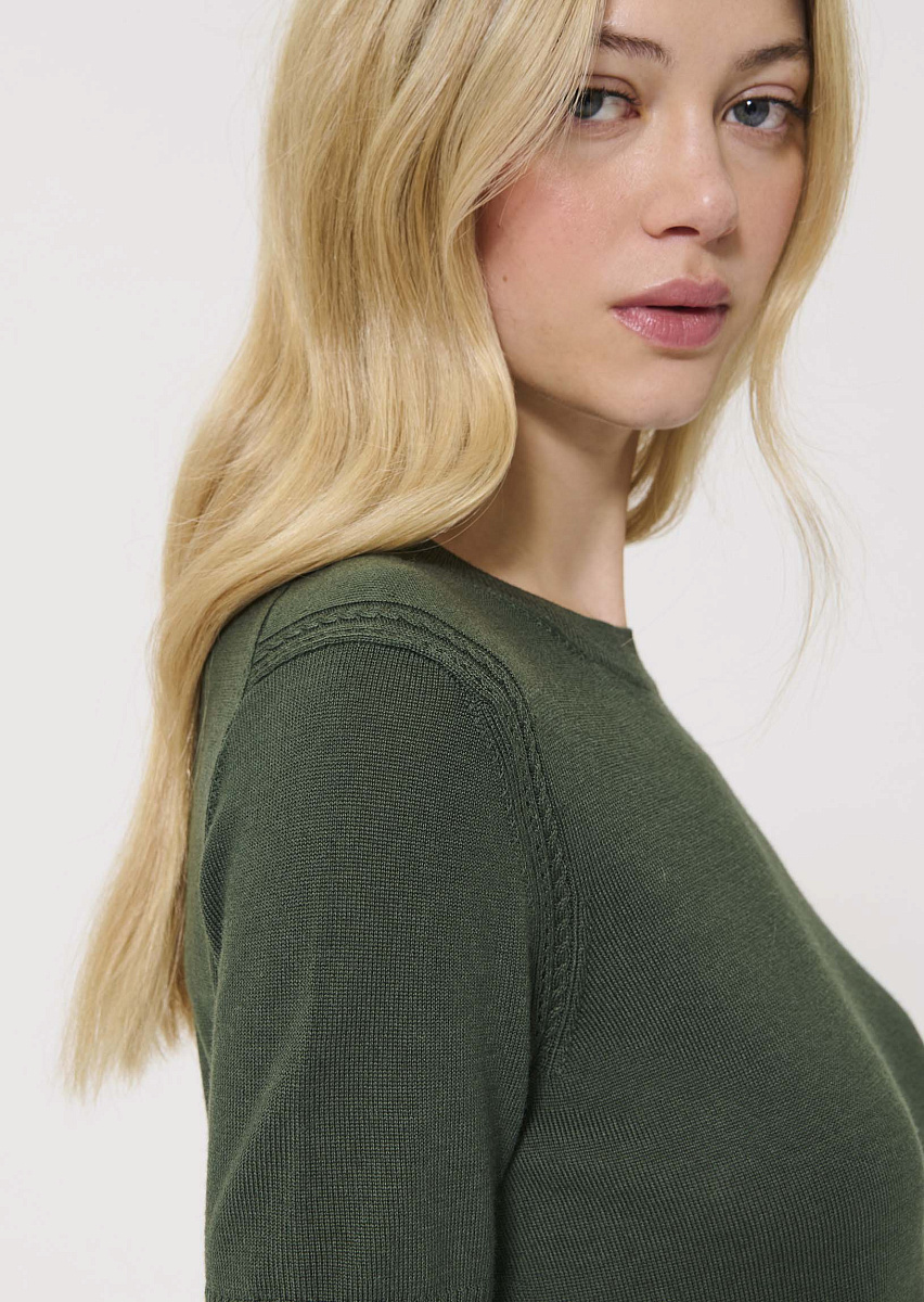 Pica зеленый джемпер из шерсти мериноса