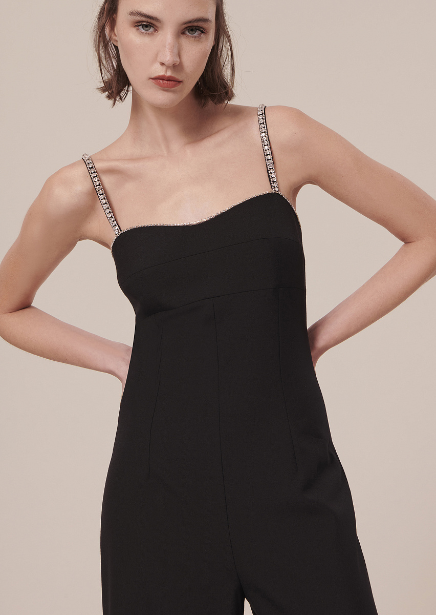 Clotilde черный комбинезон их холодной шерсти Clotilde черный комбинезон их холодной шерсти