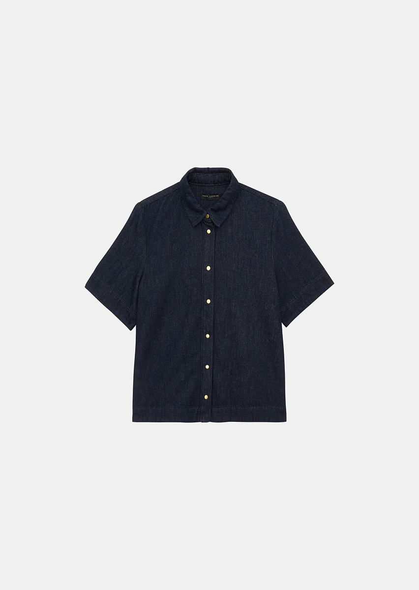 Camilia темно-синяя рубашка из денима