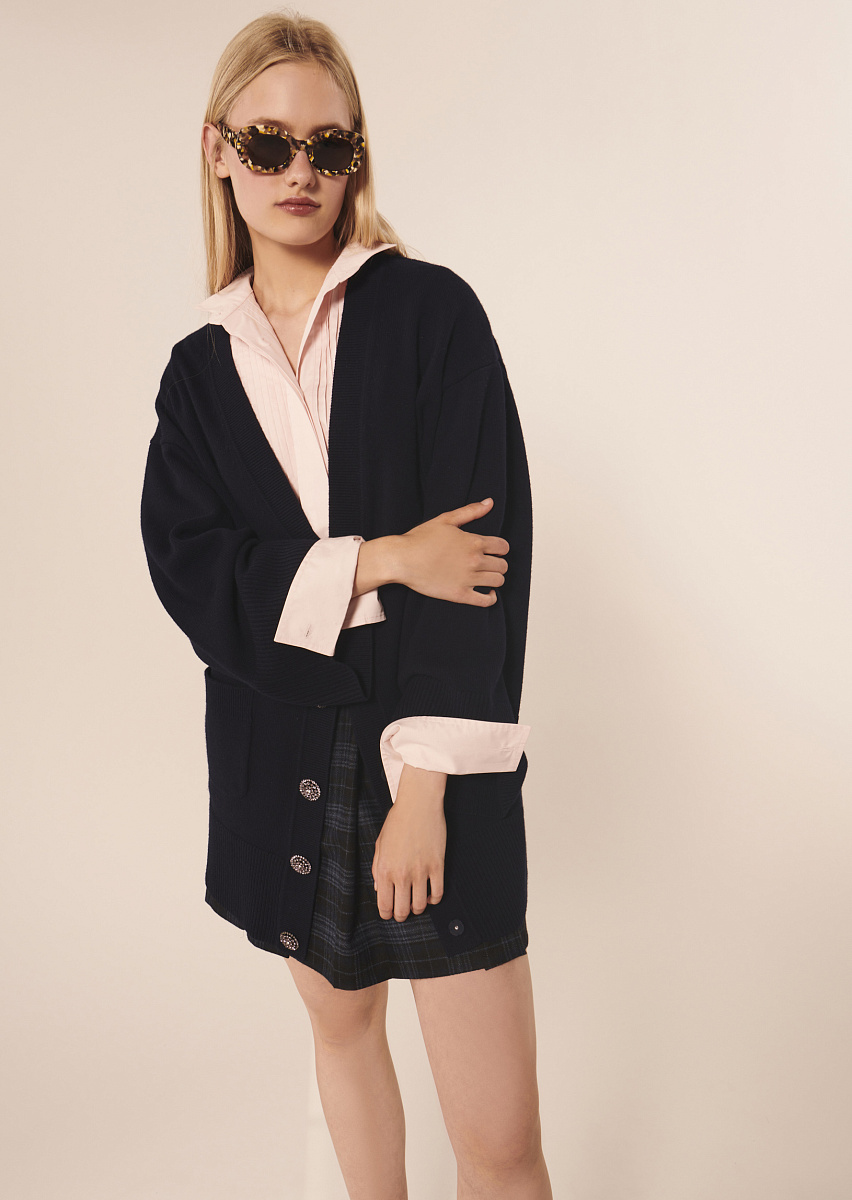 Ginger темно-синий кардиган из хлопка Ginger темно-синий кардиган из хлопка