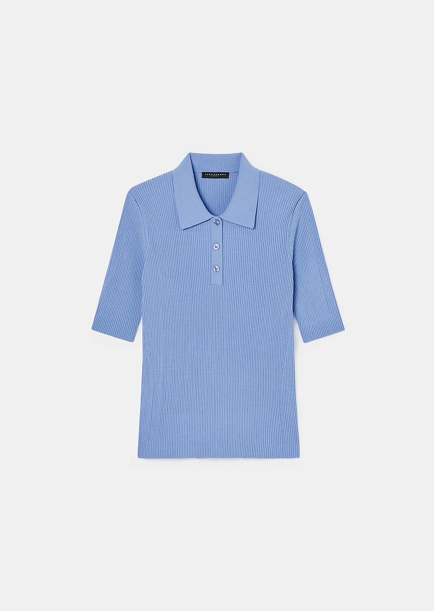 Голубой джемпер Paloma из тонкого трикотажа Голубой джемпер Paloma из тонкого трикотажа