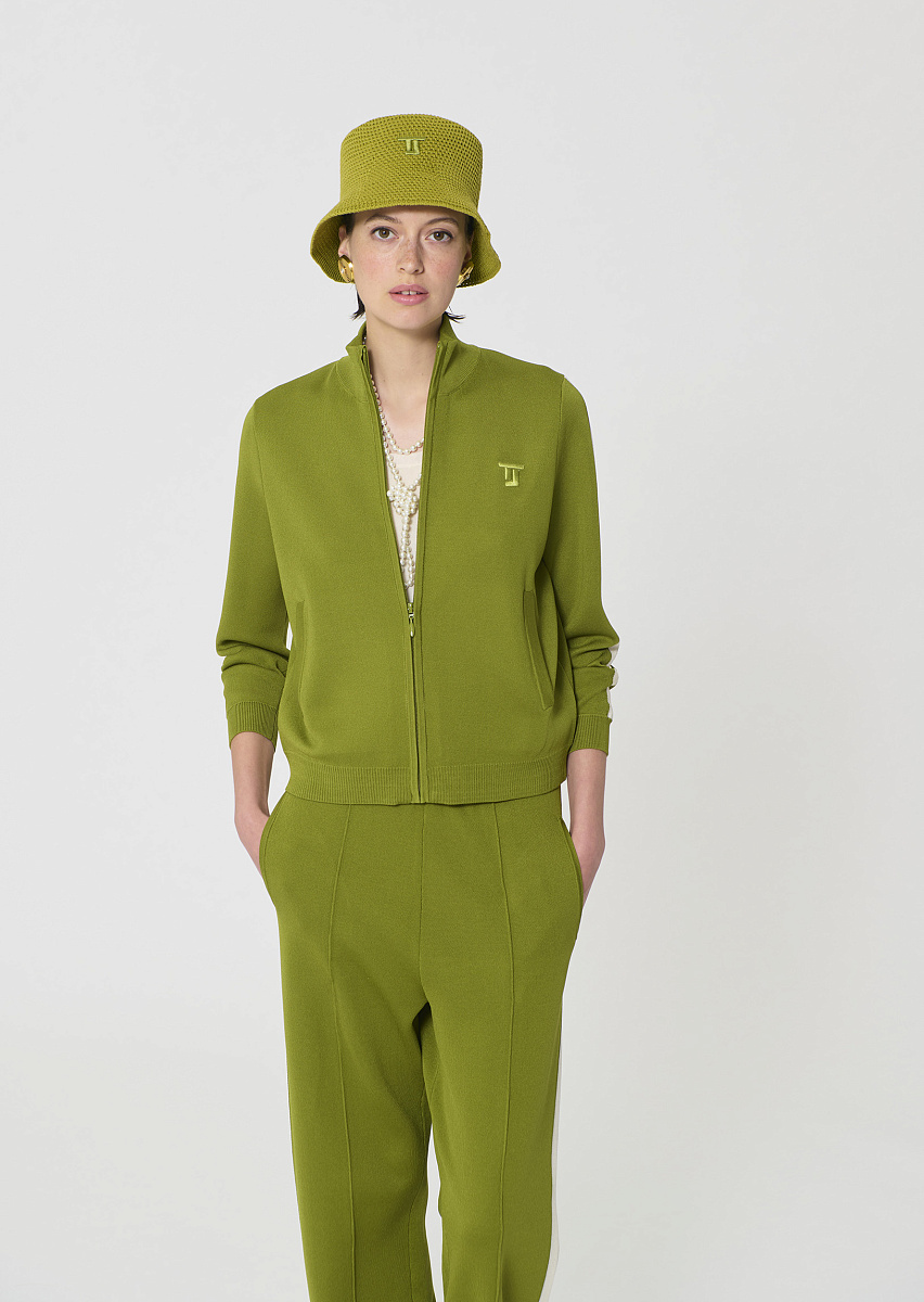 Gabrielle зеленый кардиган из технологичного трикотажа Gabrielle зеленый кардиган из технологичного трикотажа
