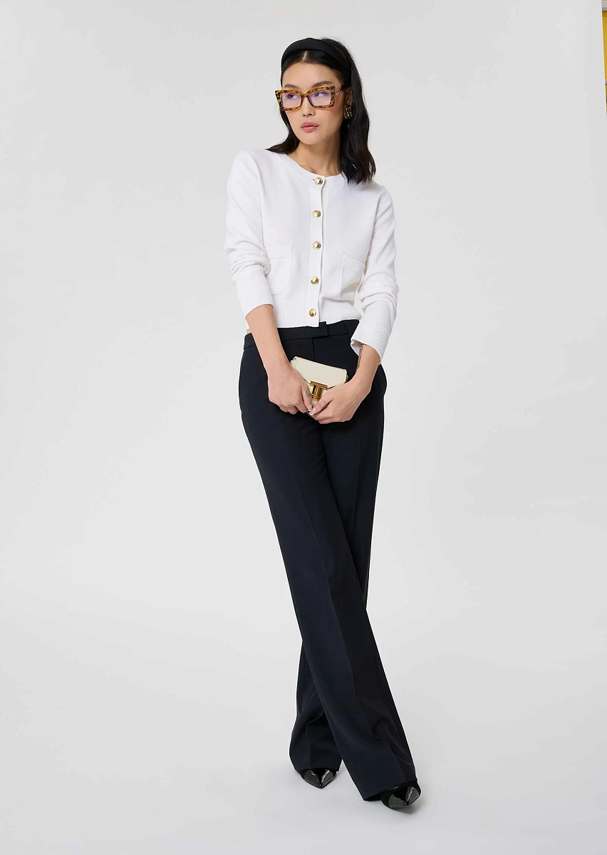 Poupee темно-синие брюки из шерсти