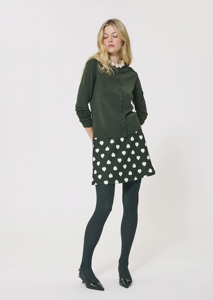 Ginno зеленый кардиган из шерсти мериноса Ginno зеленый кардиган из шерсти мериноса