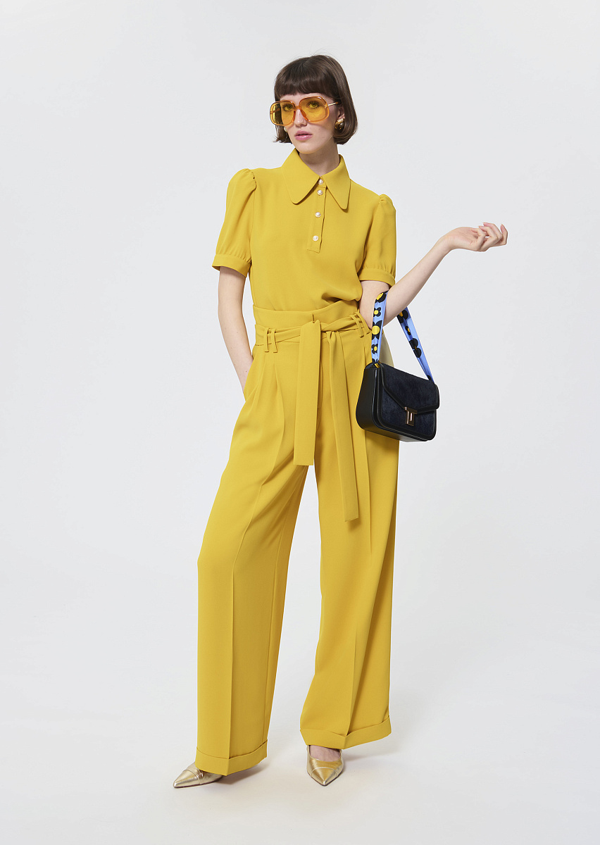Pia лимонно-желтые брюки