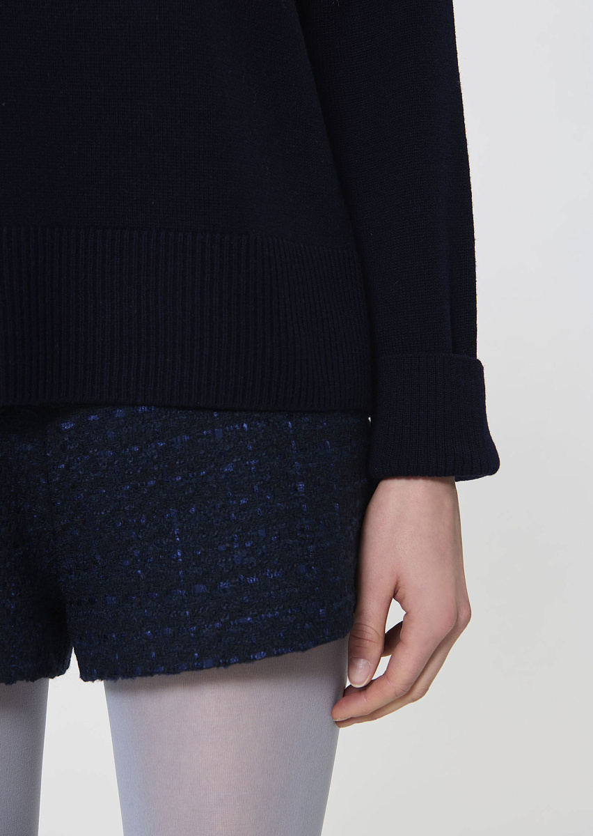 Palia темно-синий свитер из смесовой шерсти