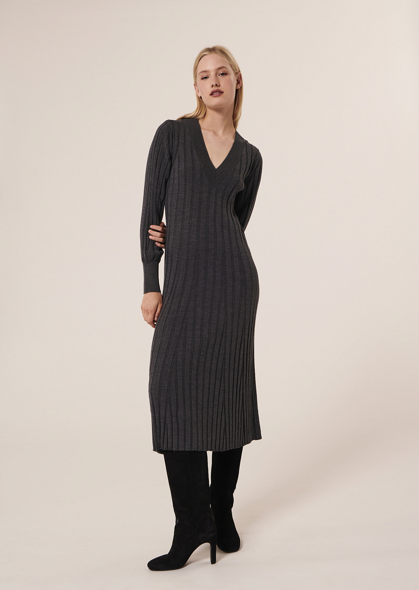 Ryoka серое платье из шерсти мериноса Ryoka серое платье из шерсти мериноса