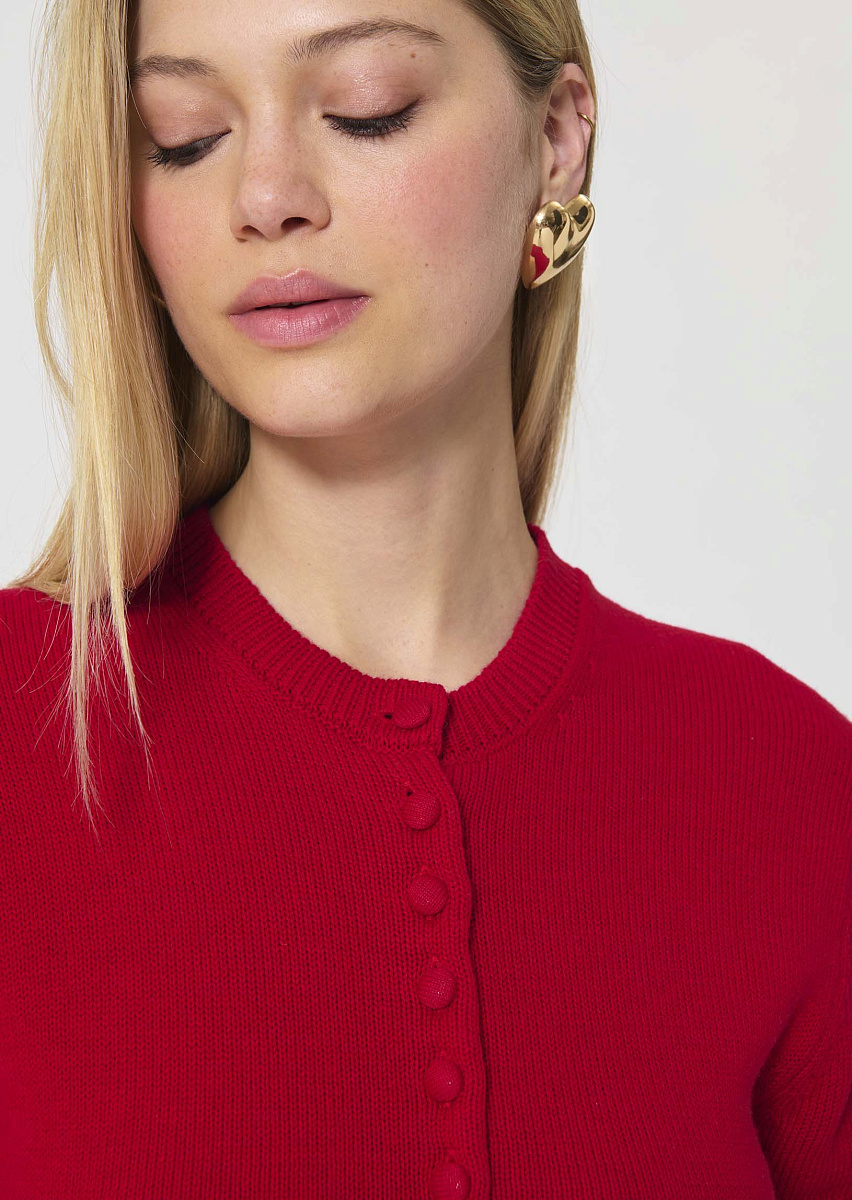 Giacomo красный кардиган из хлопка