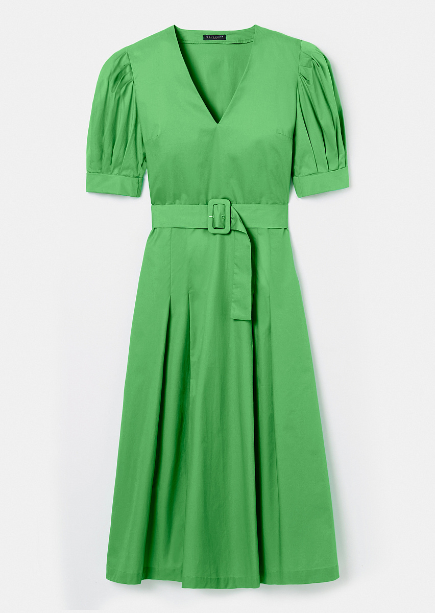 Ranya зеленое платье из поплина