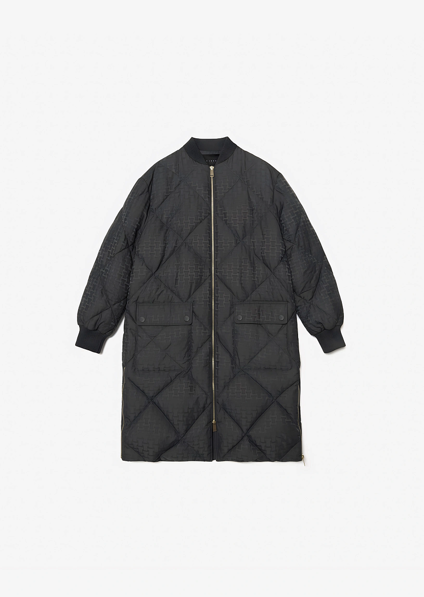 Danielle черный пуховик с монограммой