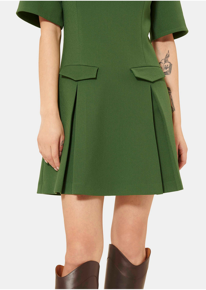 Зеленое платье Riyu из крепа Зеленое платье Riyu из крепа