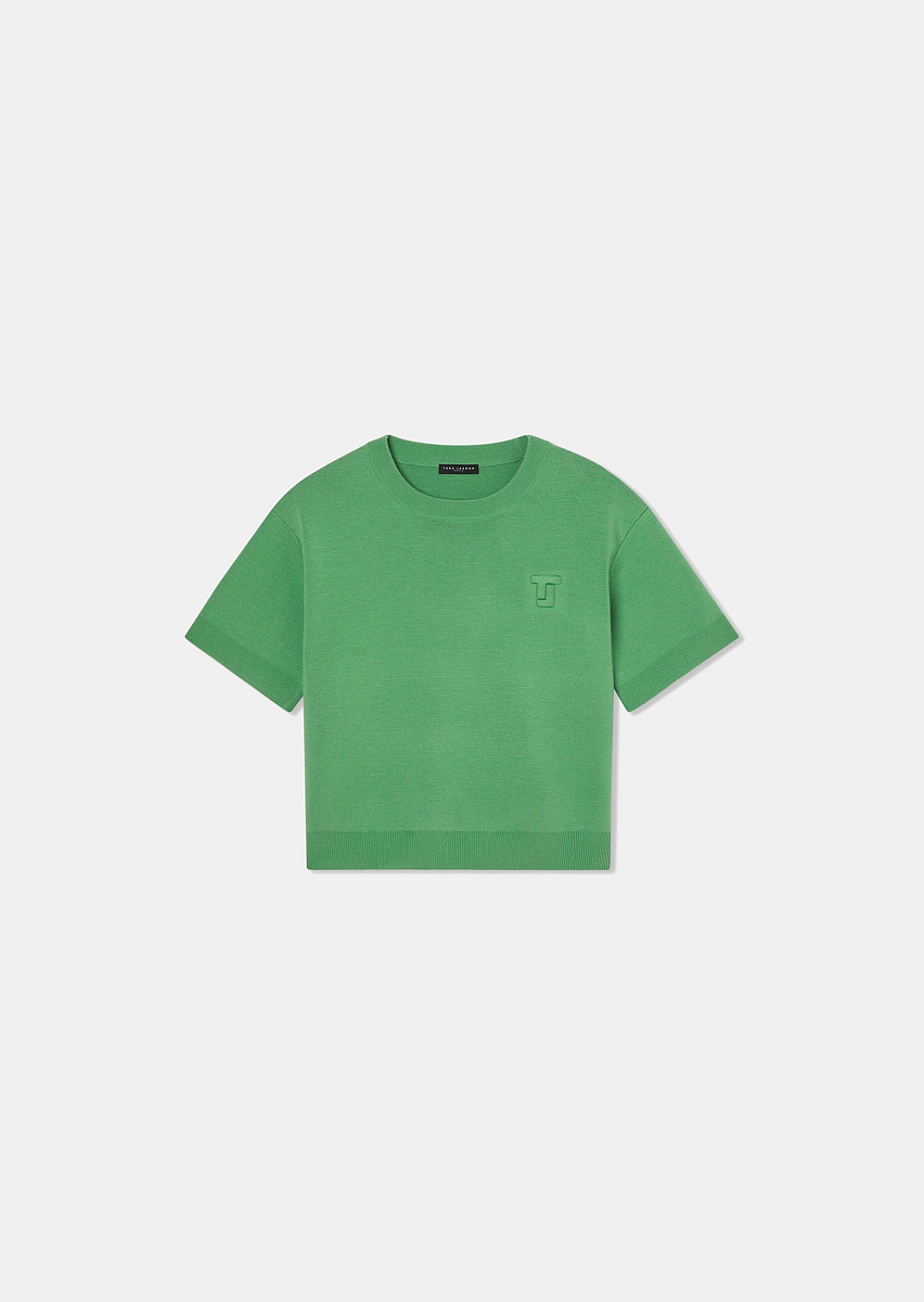 Зеленый джемпер Pamelia из шерсти мериноса