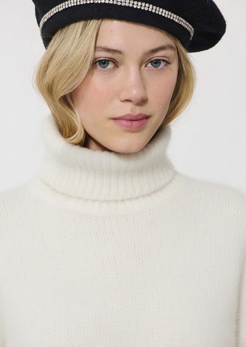 Pocciolia свитер цвета экрю из смеси альпака и шерсти Pocciolia свитер цвета экрю из смеси альпака и шерсти