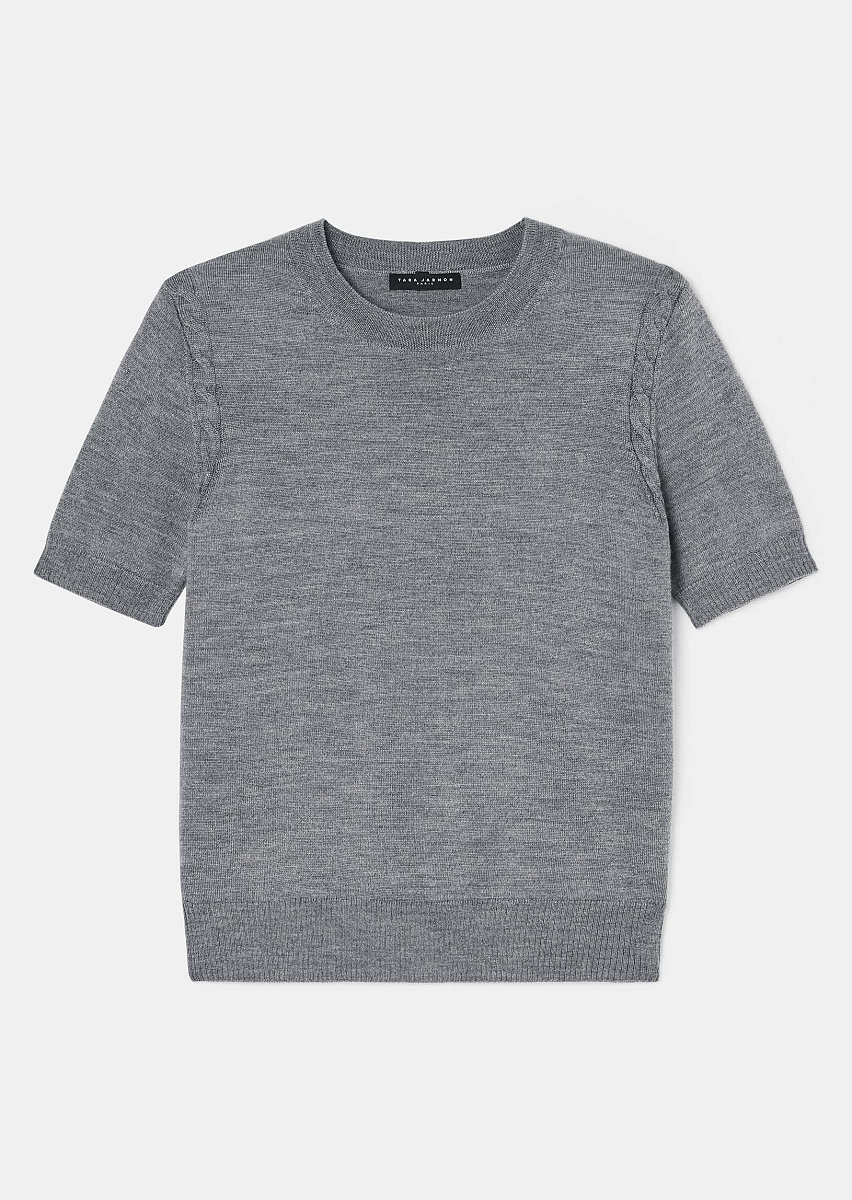 Серый джемпер Pica из шерсти мериноса Серый джемпер Pica из шерсти мериноса