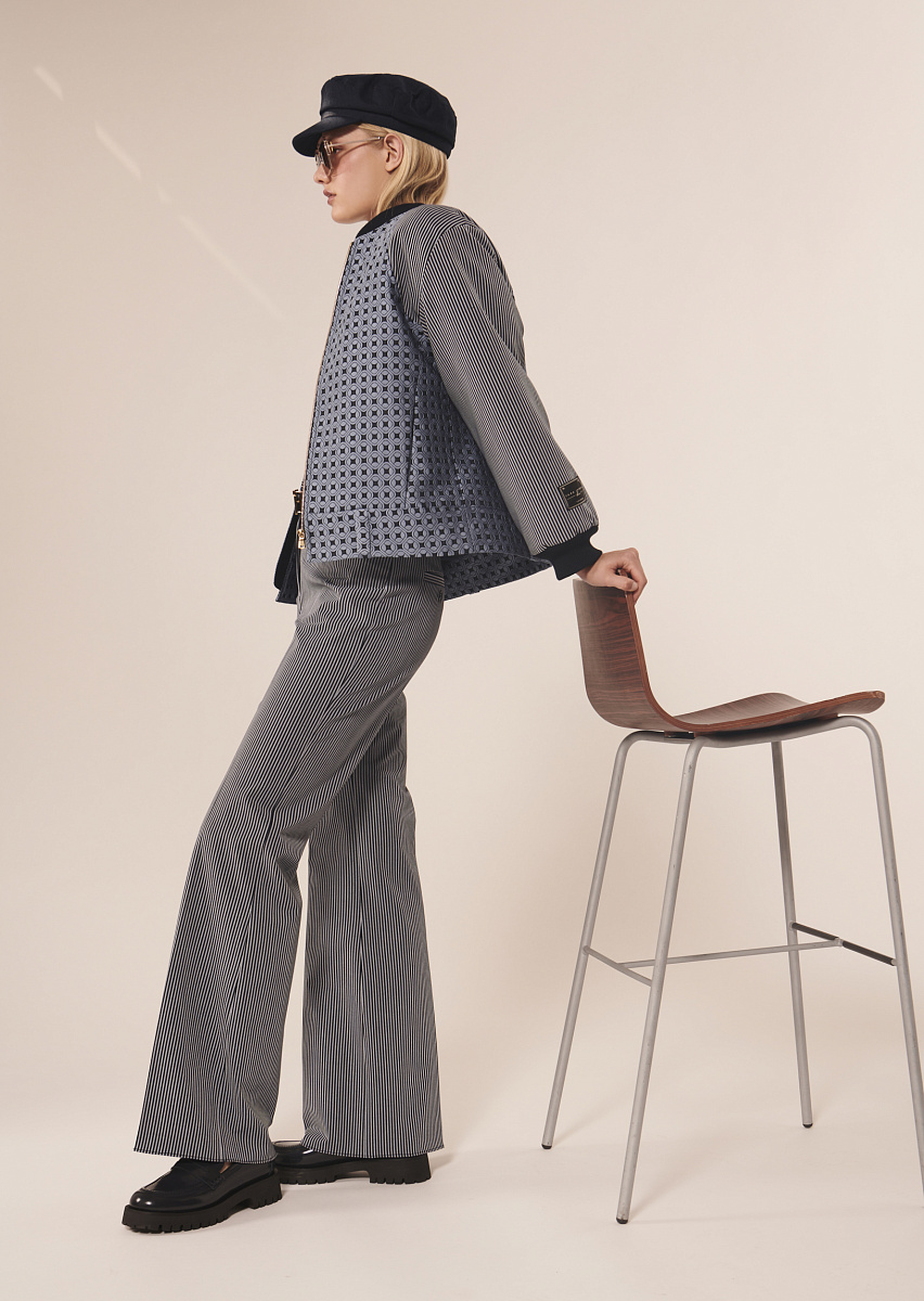 Premier брюки в темно-синюю полоску Premier брюки в темно-синюю полоску