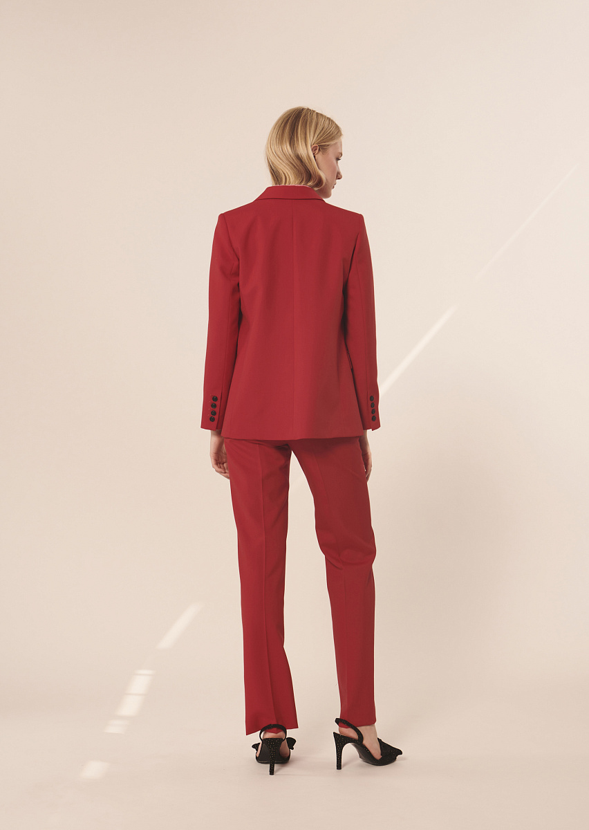 Valentia красный жакет из холодной шерсти