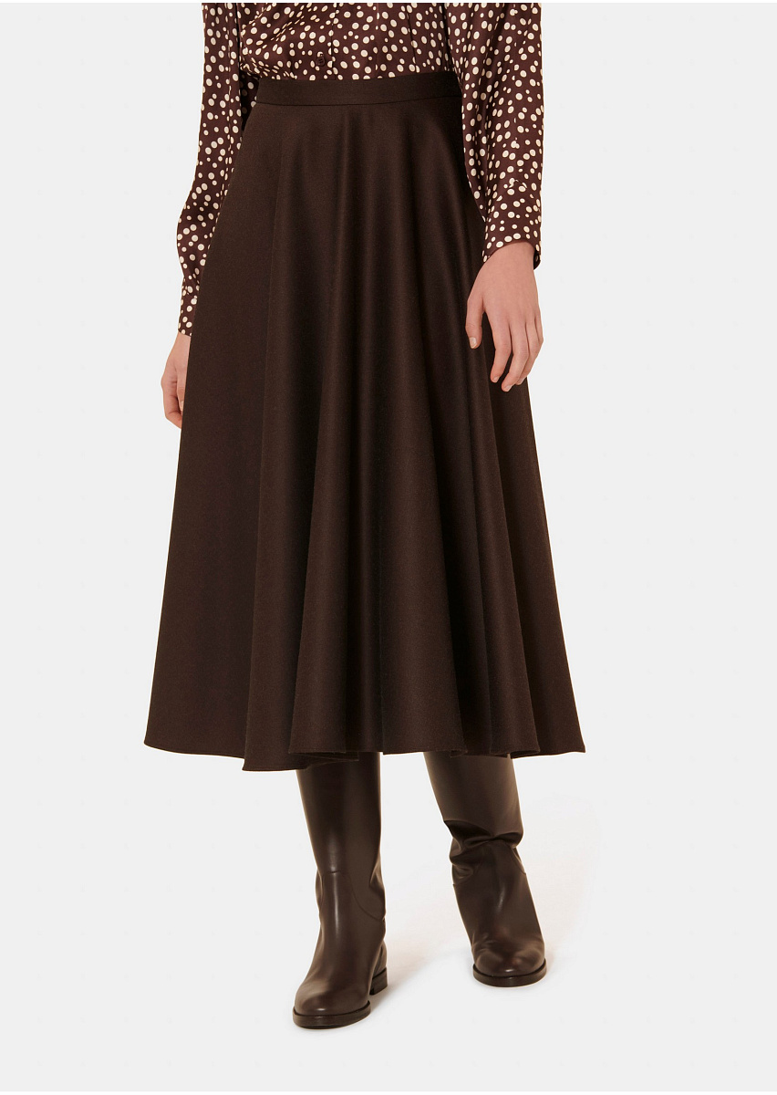 Jackie коричневая юбка из фланели Jackie коричневая юбка из фланели