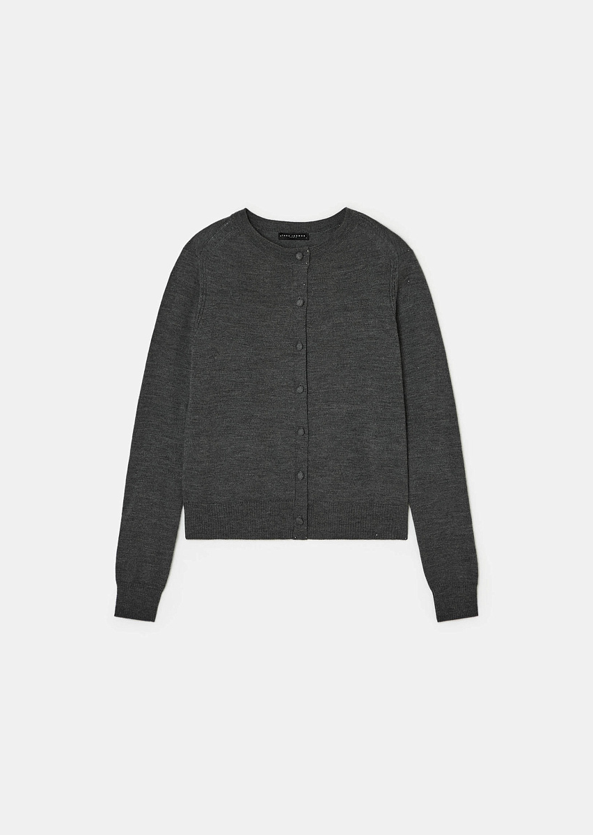 Ginno серый кардиган с эффектом меланж Ginno серый кардиган с эффектом меланж