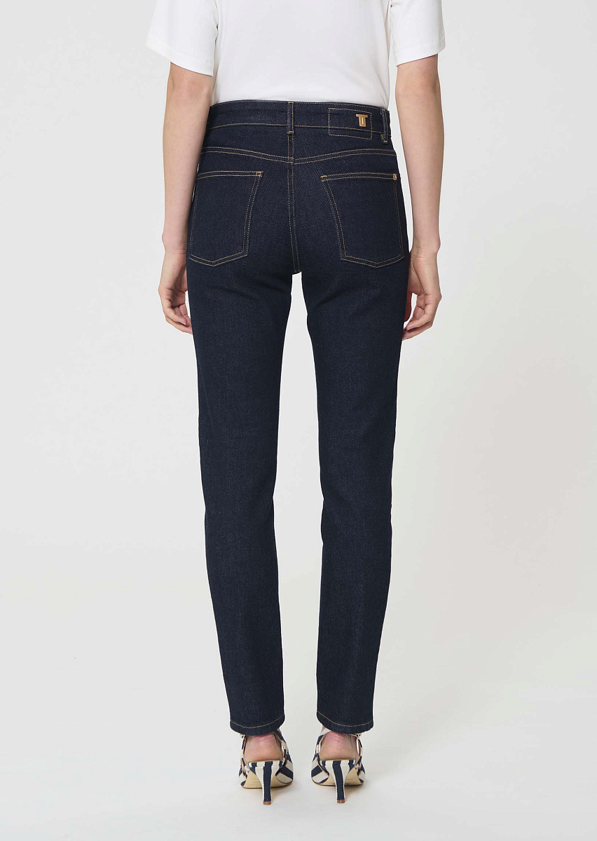 Jonas темно-синие джинсы из необработанного денима