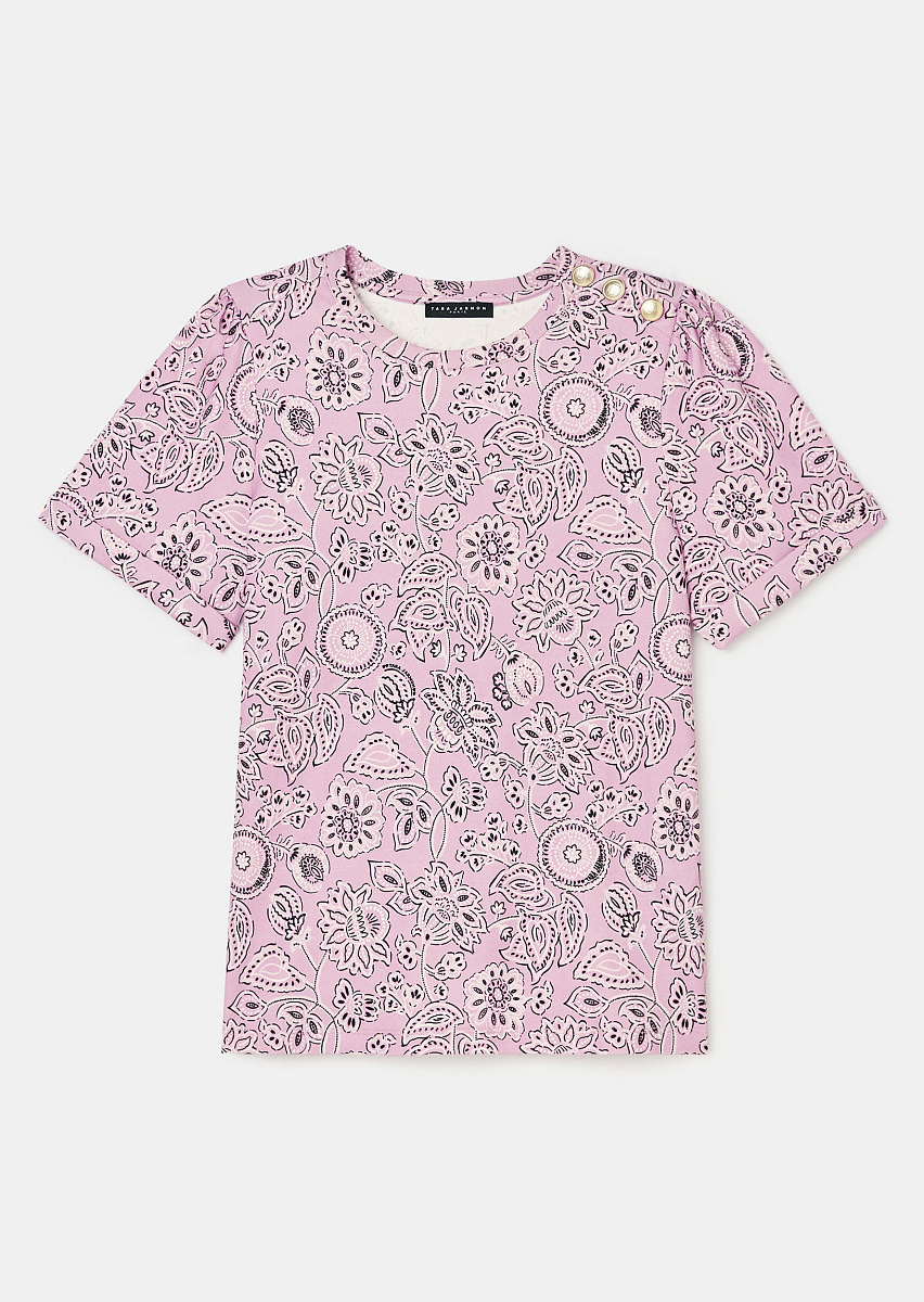 Розовая футболка Tampa с принтом Розовая футболка Tampa с принтом