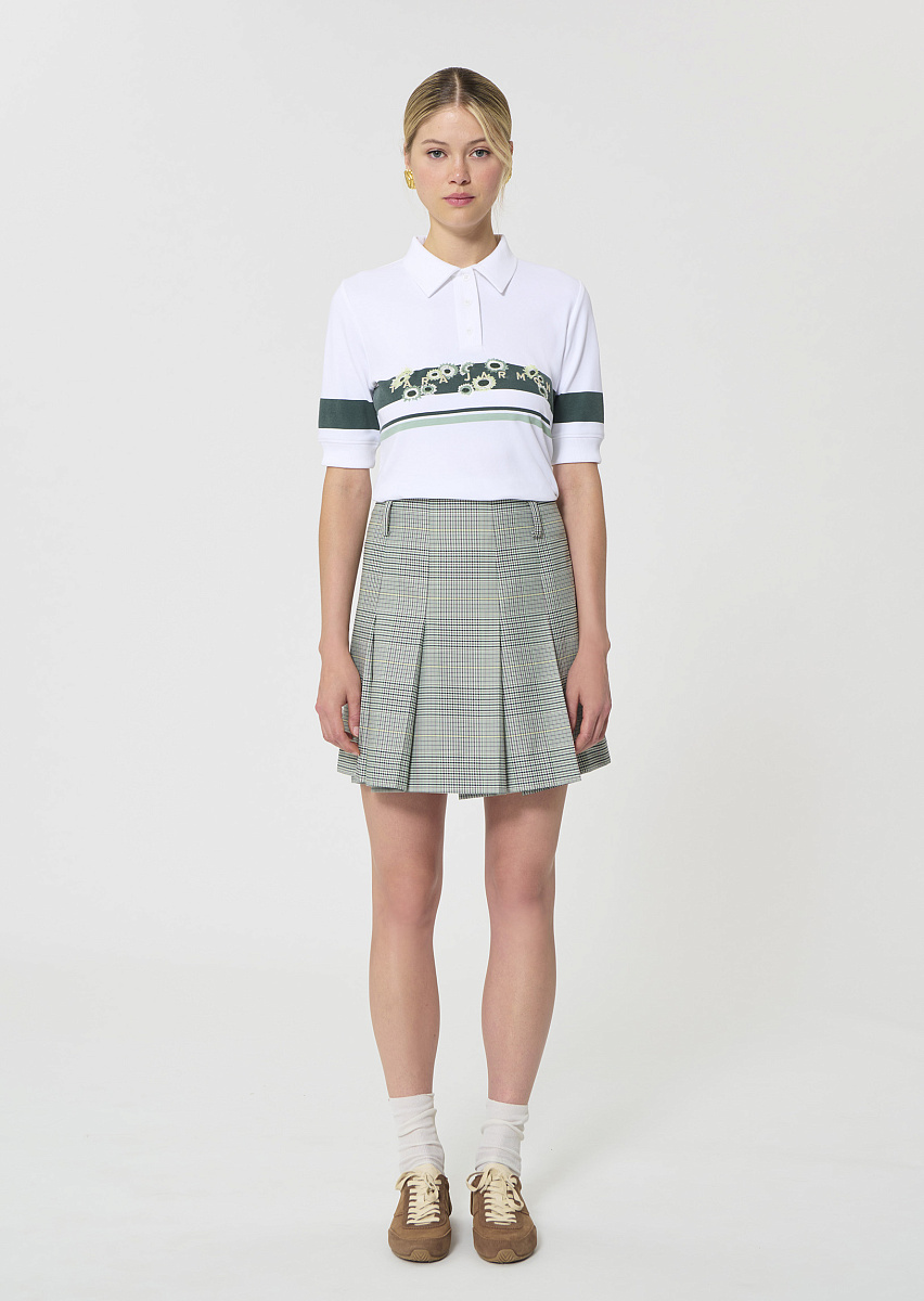 James юбка в темно-зеленую клетку "Принц Уэльский"