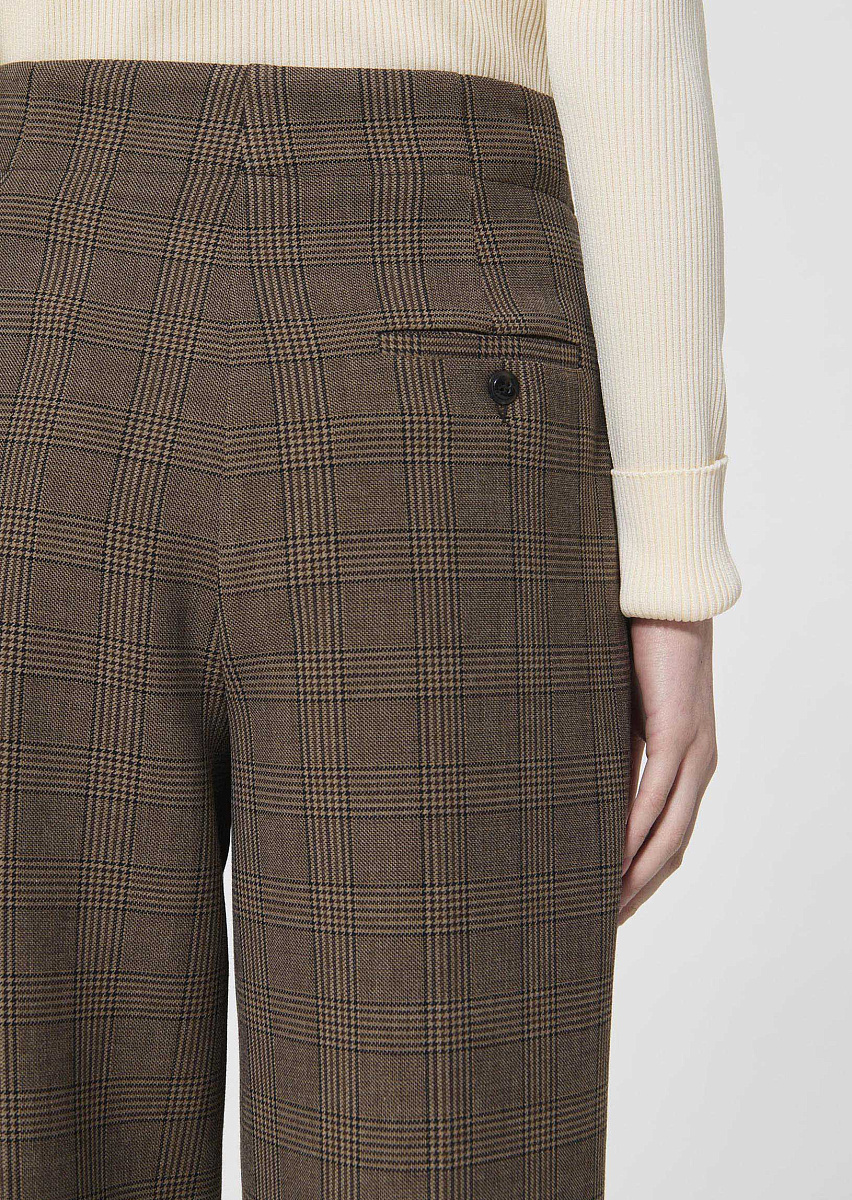 Parigi коричневые брюки с узором в клетку
