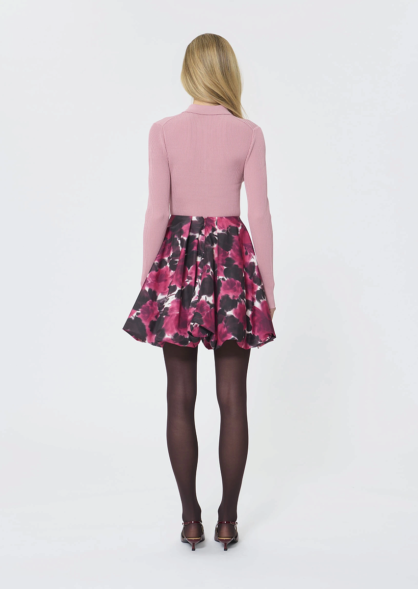 Joane розовая юбка с цветочным принтом