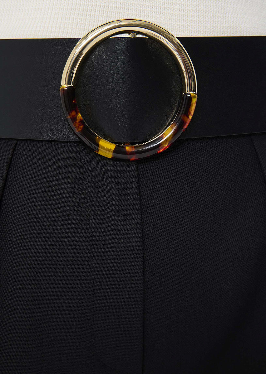 Lauren черный ремень из гладкой кожи Lauren черный ремень из гладкой кожи