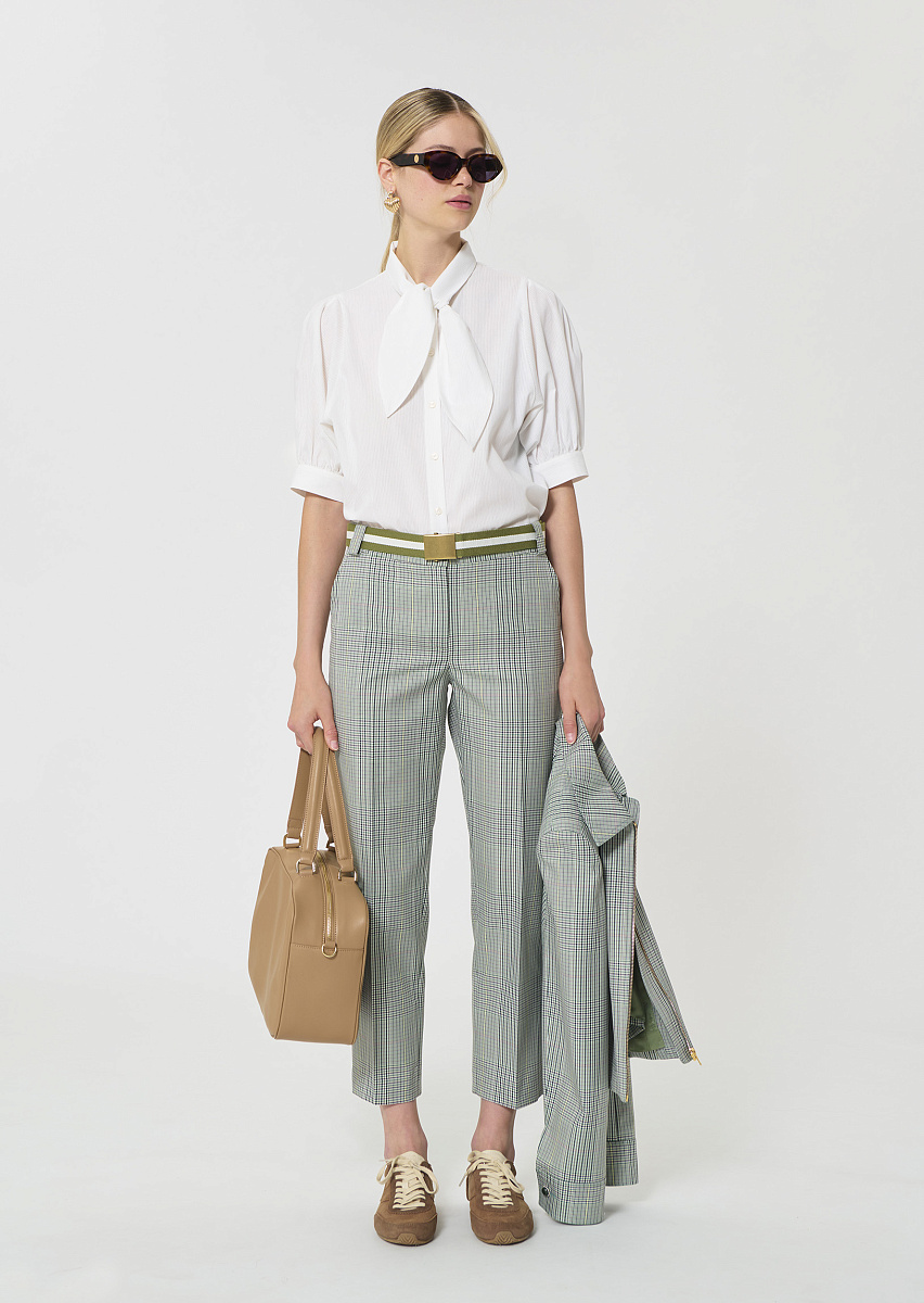 Polo брюки в темно-зеленую клетку "Принц Уэльский"