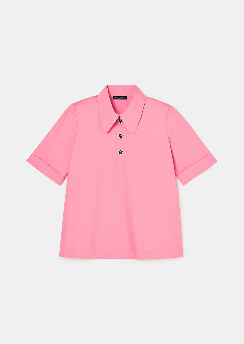 Розовый топ из поплина Tonella