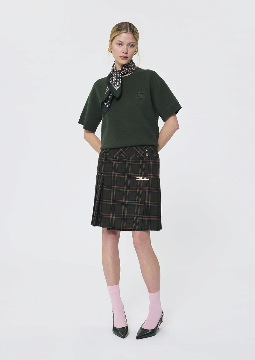 Pamelia зеленый джемпер из смесовой шерсти Pamelia зеленый джемпер из смесовой шерсти