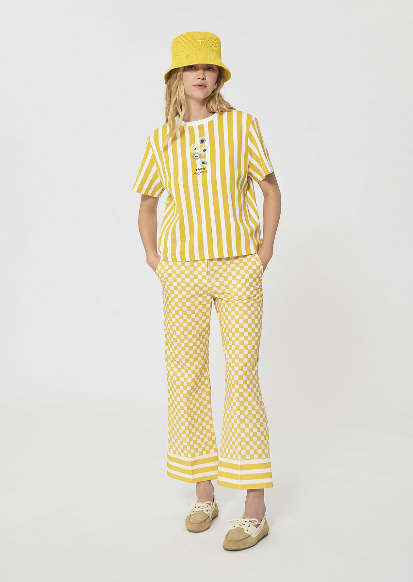 Tarastripe желтая футболка из джерси в полоску Tarastripe желтая футболка из джерси в полоску