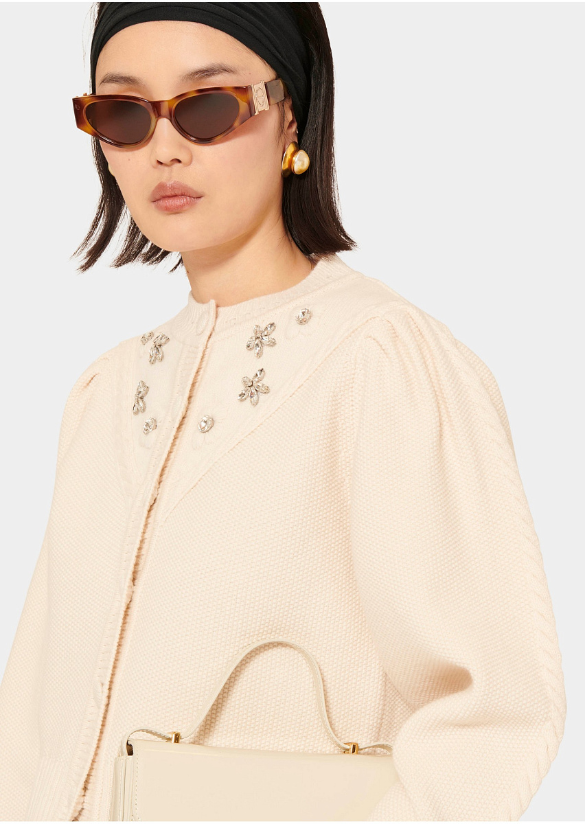 Gustave кардиган из шерсти мериноса в цвете экрю